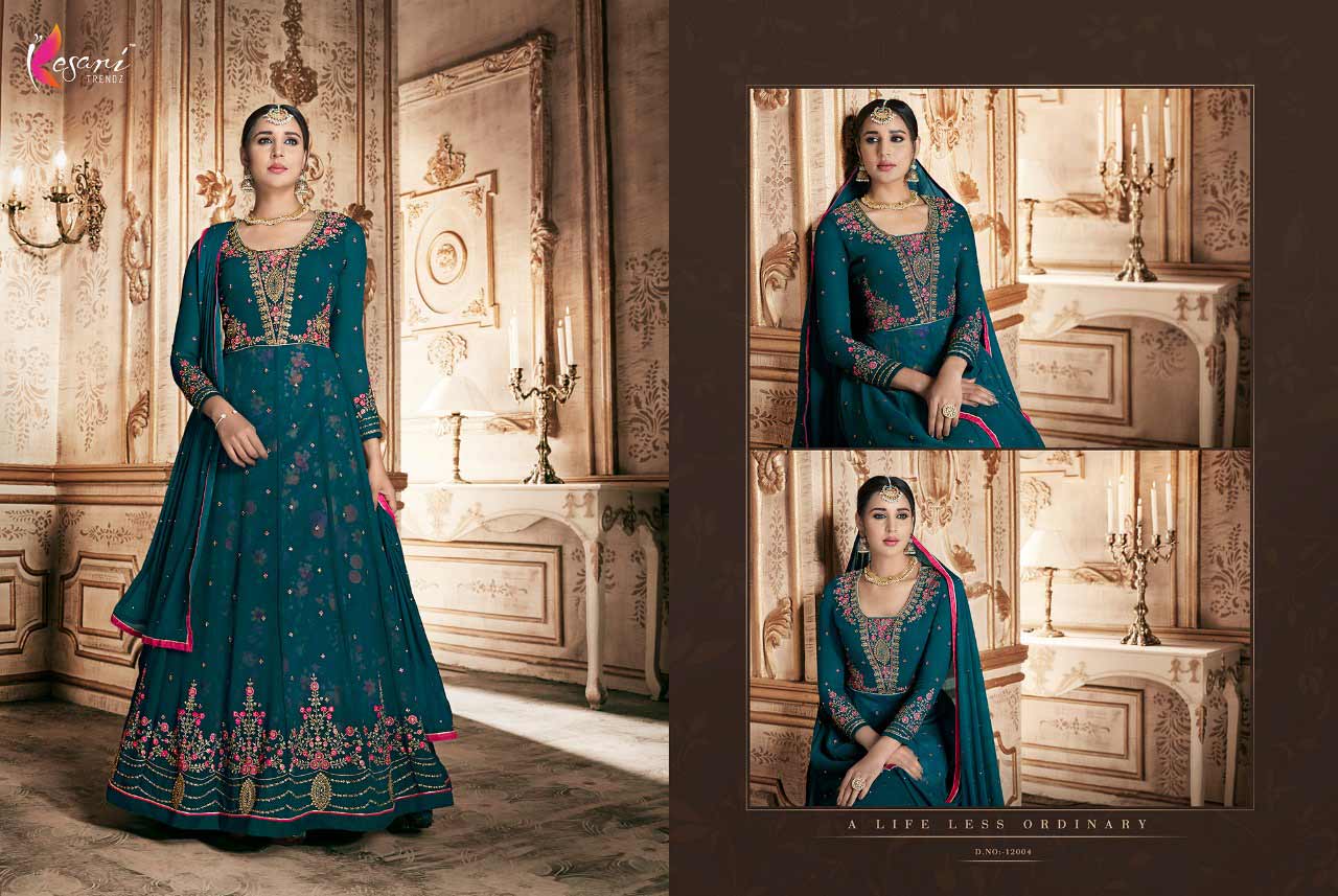 Kyra Vol-10 Kesari Trendz Heavy Georgette Suits Set Kyra Vol-10 Kesari Trendz Heavy Georgette Suits Set